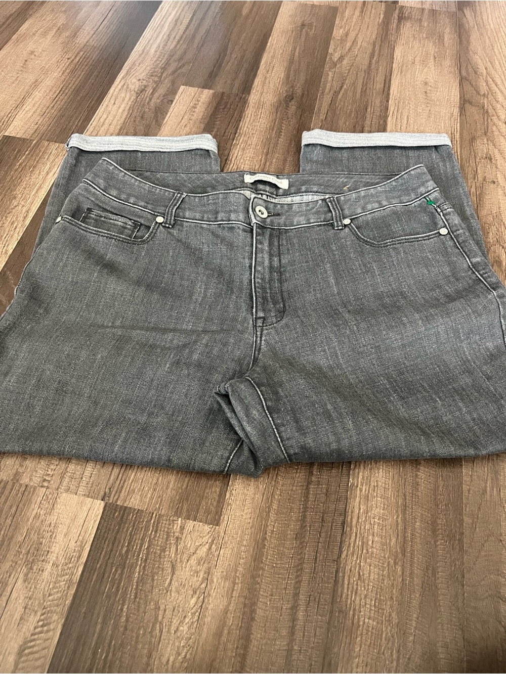 Coldwater Creek Women's Gray Straight-Leg Jeans